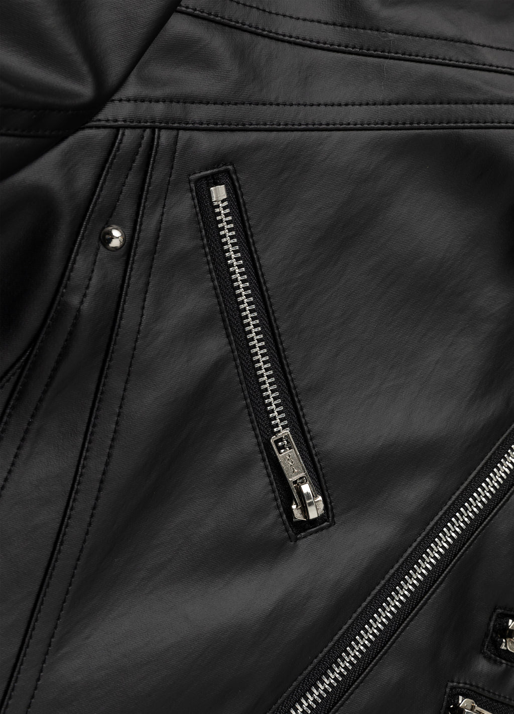 26SS DECONSTRUCT ZIP BIKER JACKET