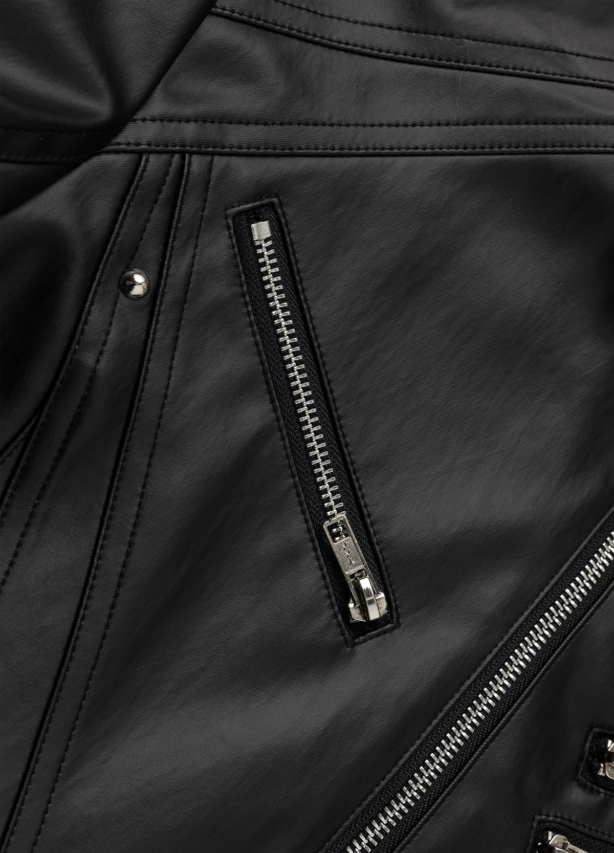 26SS DECONSTRUCT ZIP BIKER JACKET