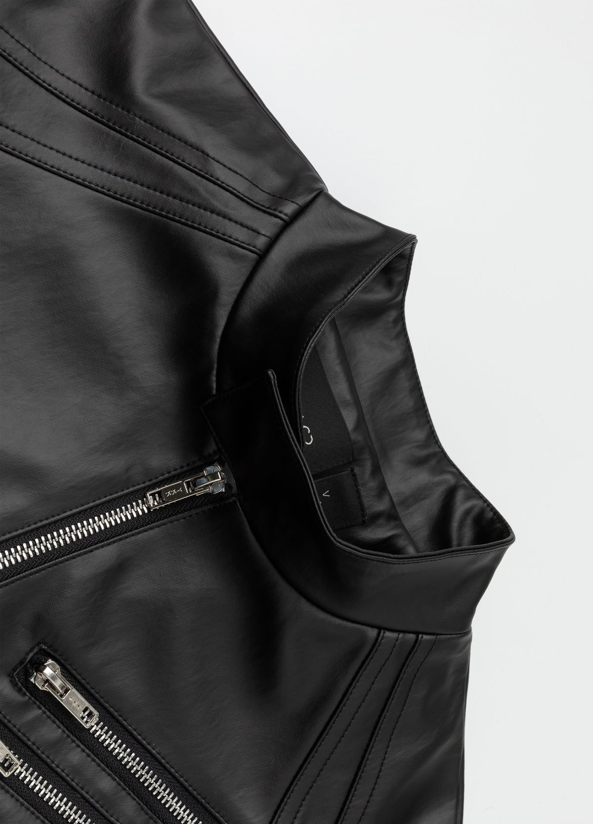 26SS DECONSTRUCT ZIP BIKER JACKET