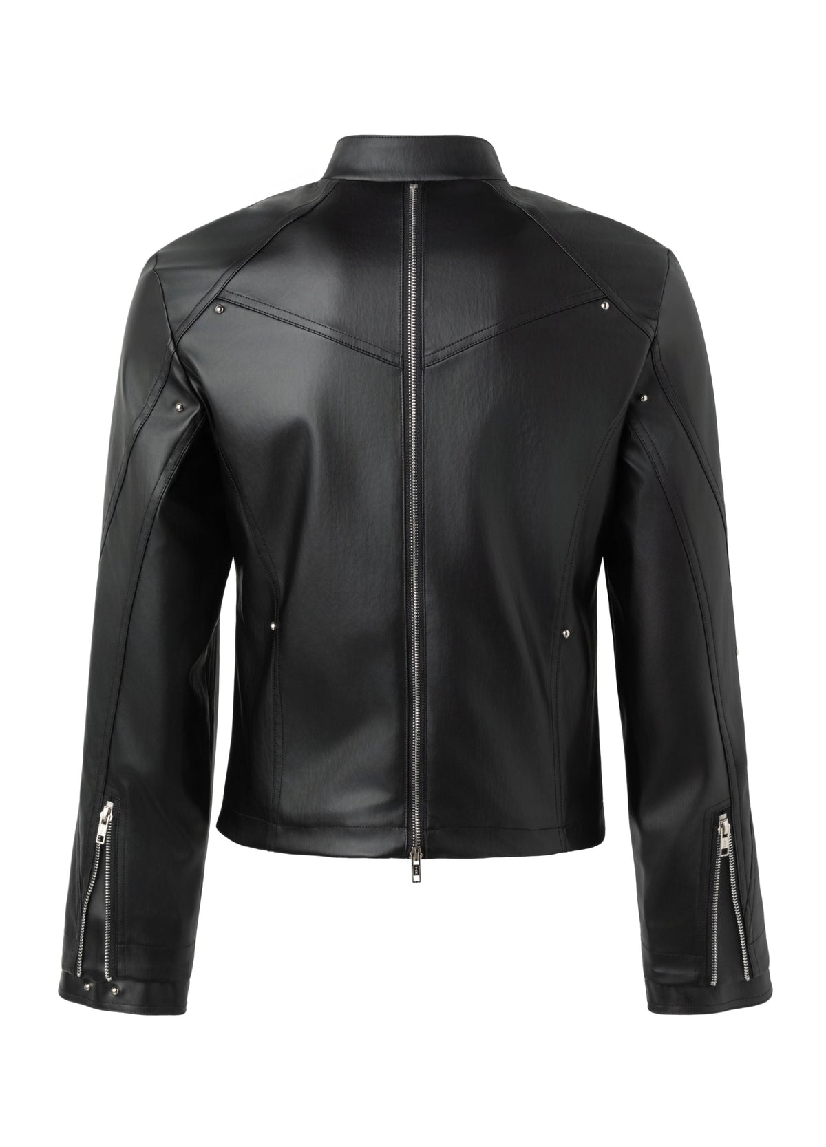 26SS DECONSTRUCT ZIP BIKER JACKET