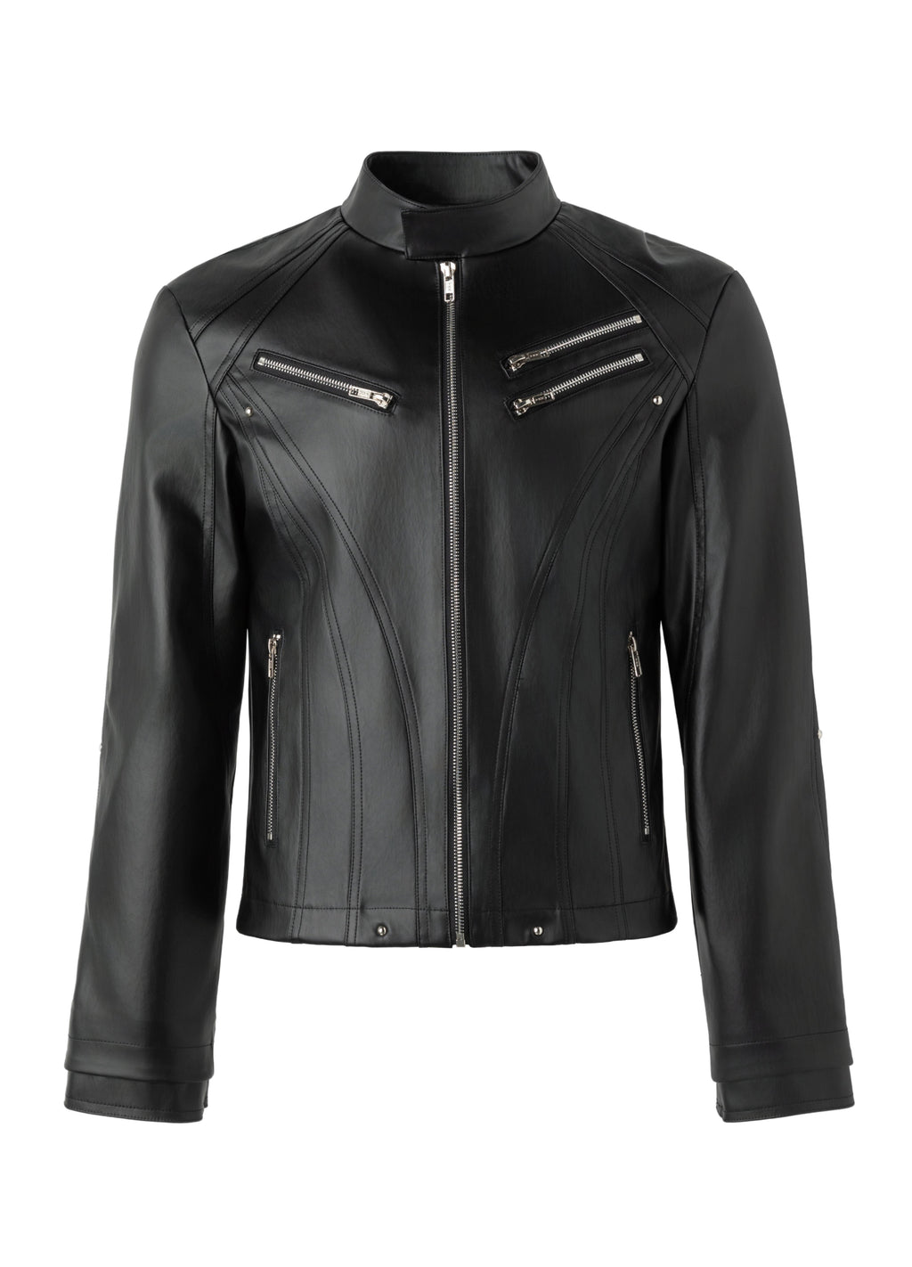 26SS DECONSTRUCT ZIP BIKER JACKET