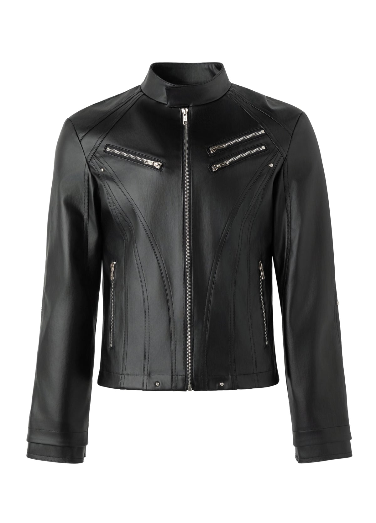 26SS DECONSTRUCT ZIP BIKER JACKET