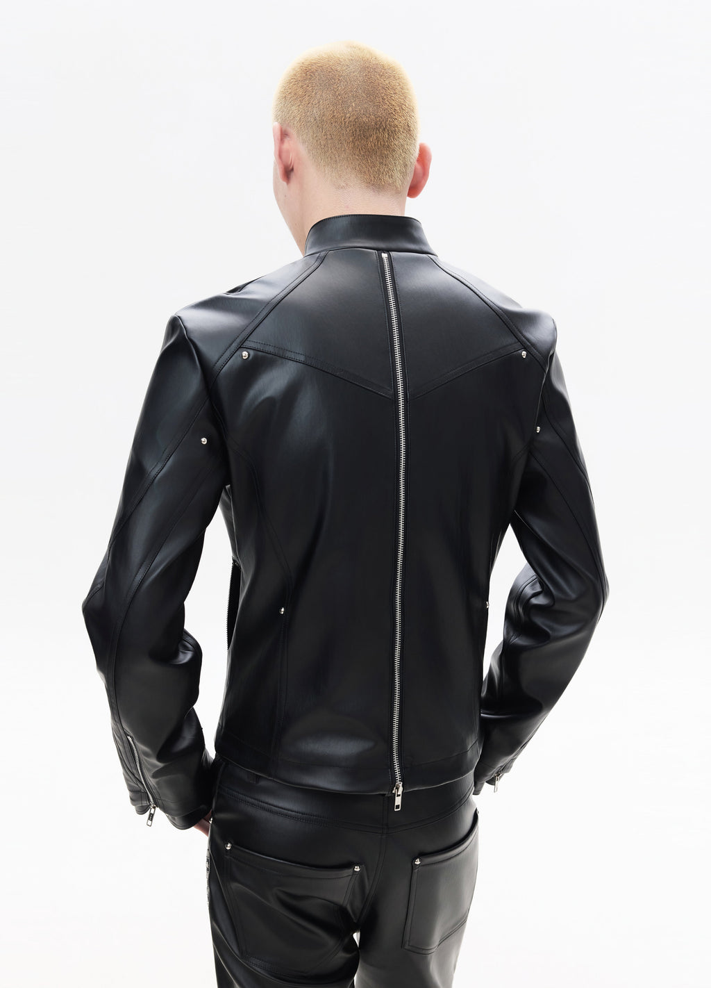 26SS DECONSTRUCT ZIP BIKER JACKET