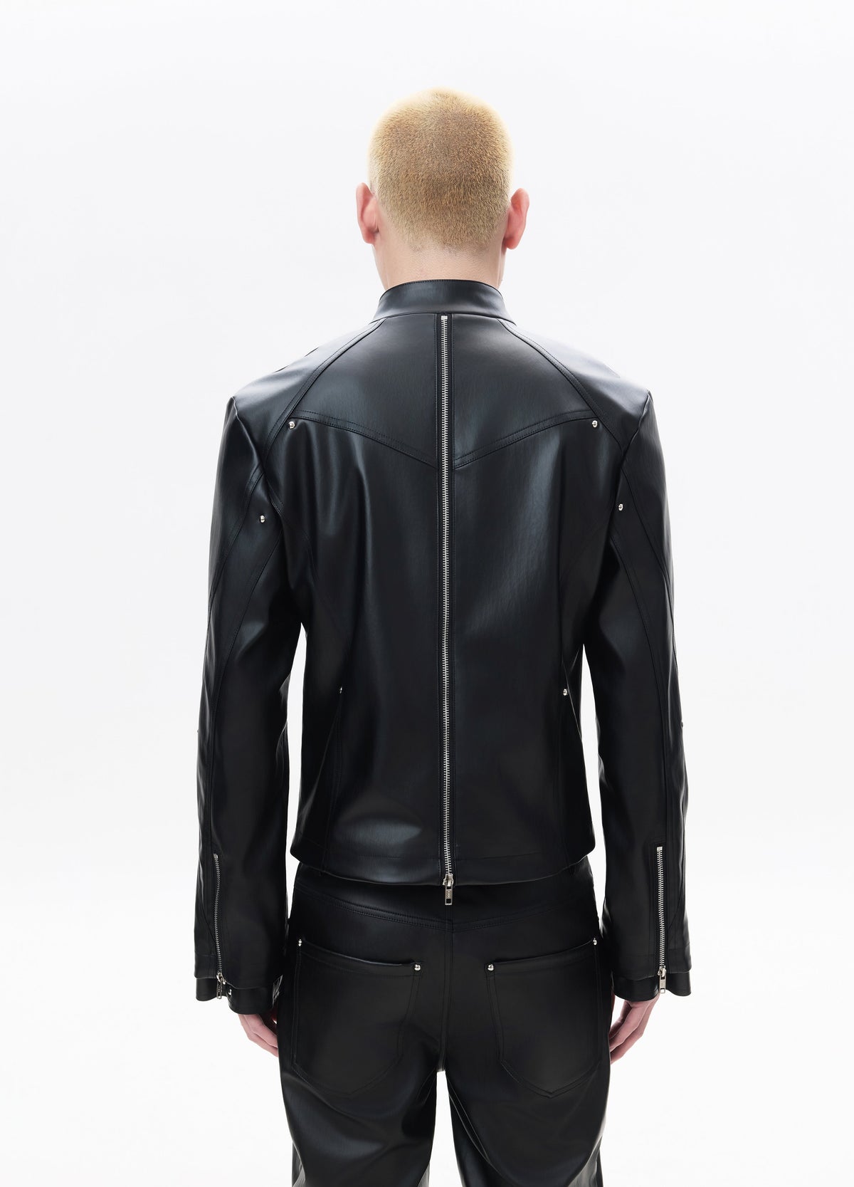 26SS DECONSTRUCT ZIP BIKER JACKET