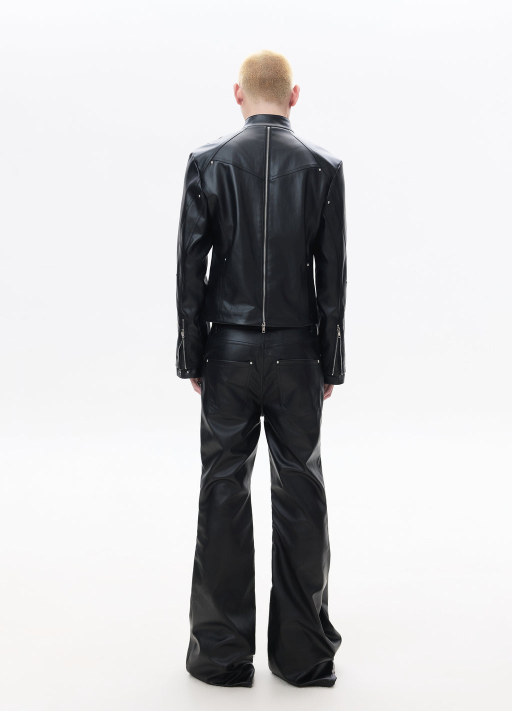26SS DECONSTRUCT ZIP BIKER JACKET