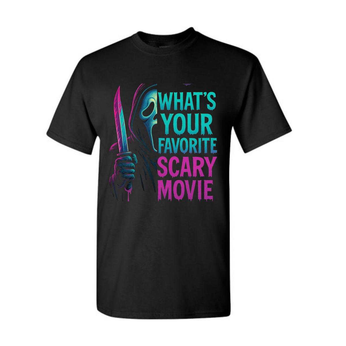 Horror Characters Halloween T-Shirt - Scary Movie Icons & Villains Tee