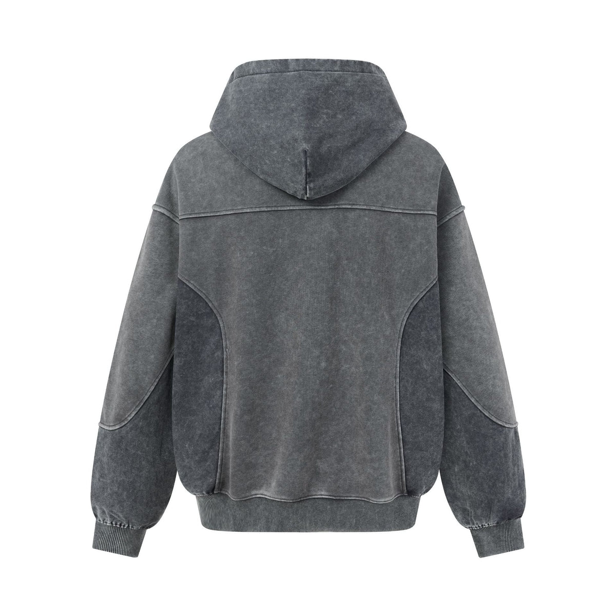 Street-style Outfit Featuring A Deconstructed Washed-and-distressed Vintage-textured Hoodie
