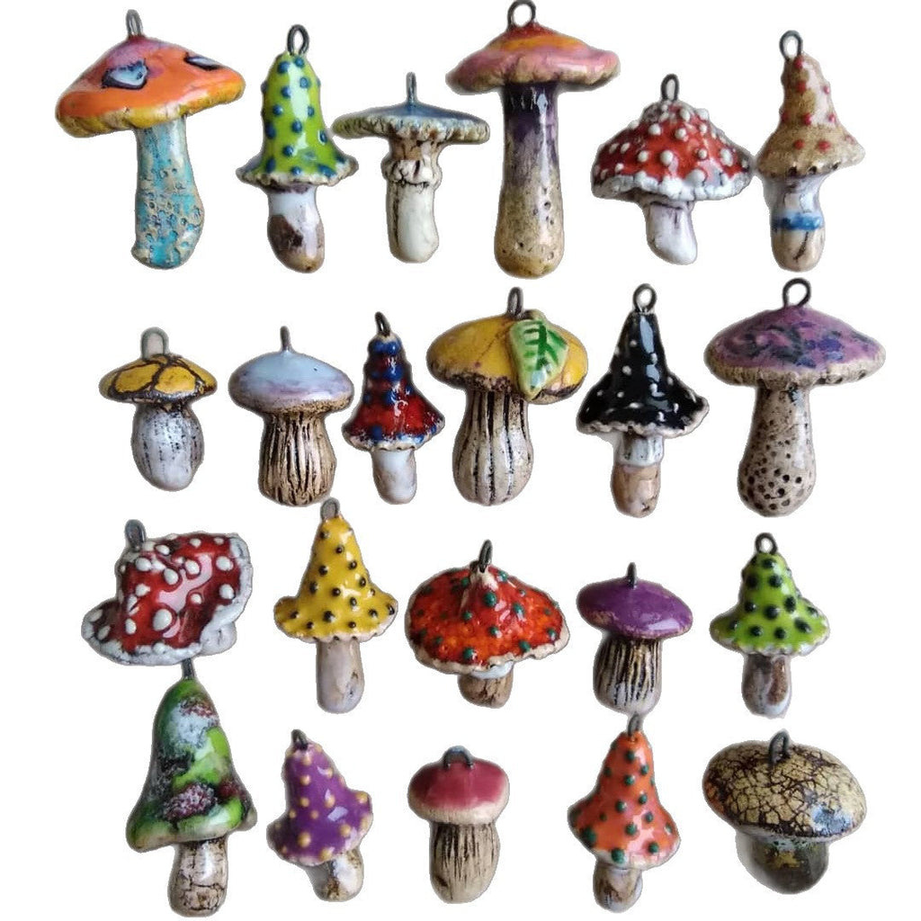 Fashionable Colorful Mushroom Pendant Accessory