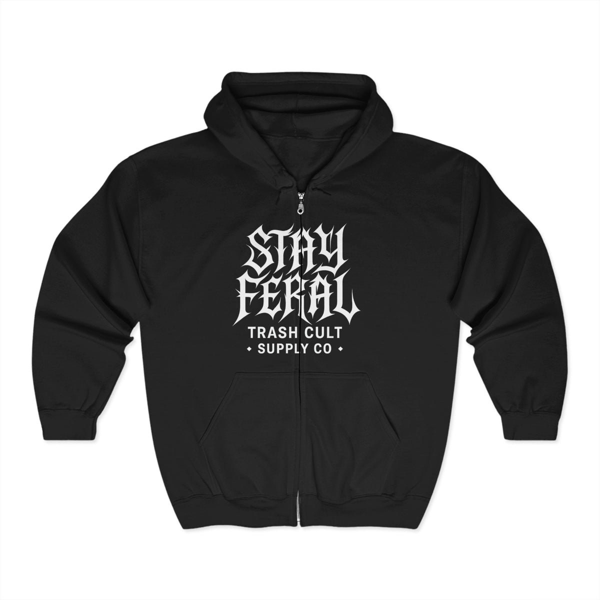 Stay Feral Unisex Heavy Blend Zip Hoodie | Cool Streetwear for Casual Vibes, Perfect Gift for Nature Lovers, Eco-Conscious Style, [...]