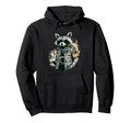 Grunge Rock Trash Panda Punk Raccoon Hoodie - Fun Novelty Design Unisex