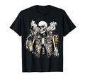 Grunge Rock Skeleton Graffiti Artist Punk T-Shirt - Trendy Graphic Unisex