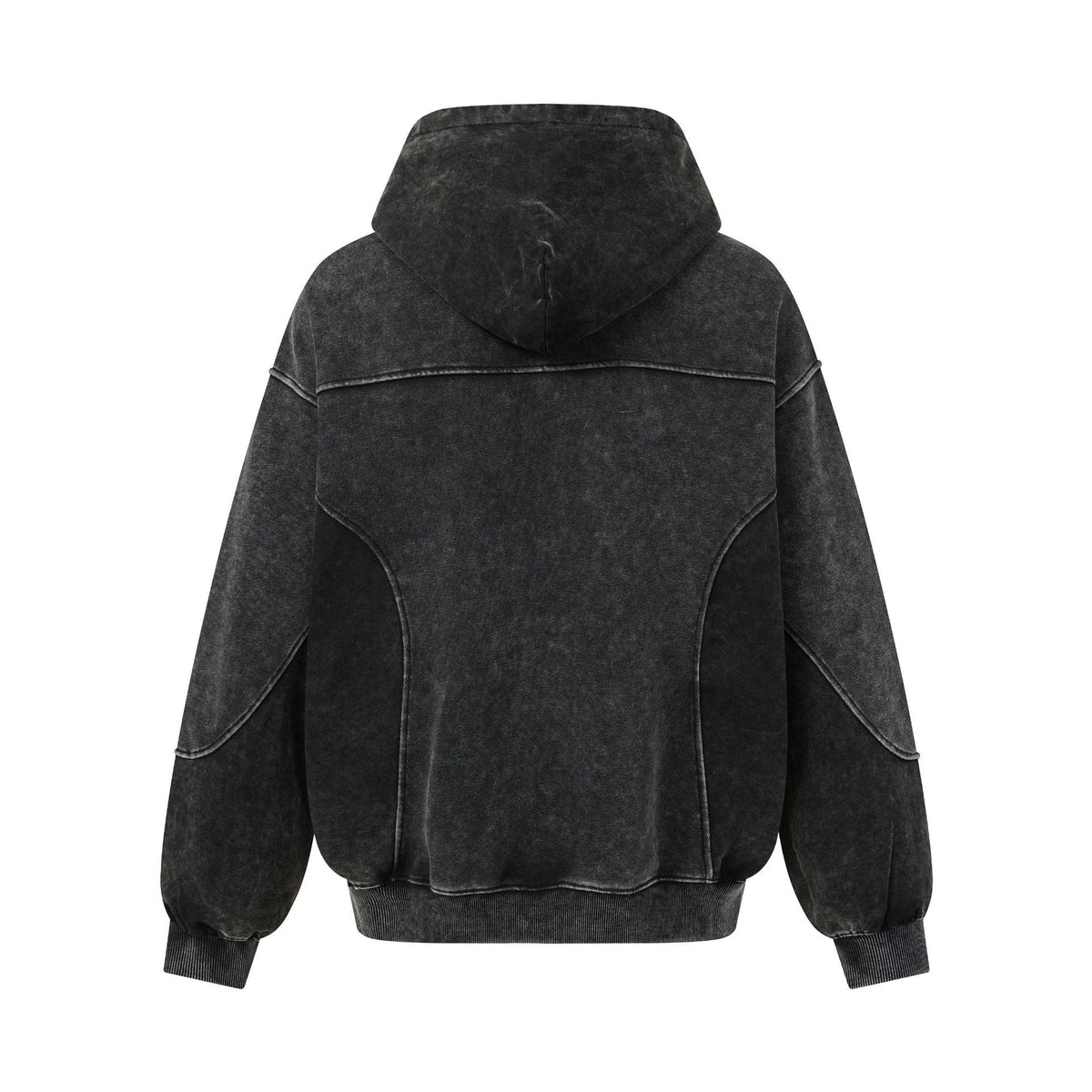 Street-style Outfit Featuring A Deconstructed Washed-and-distressed Vintage-textured Hoodie