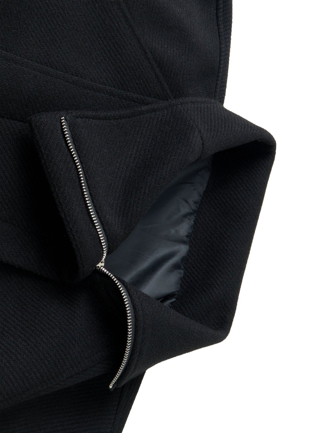 25FW DECONSTRUCT SLANT WOOL COAT