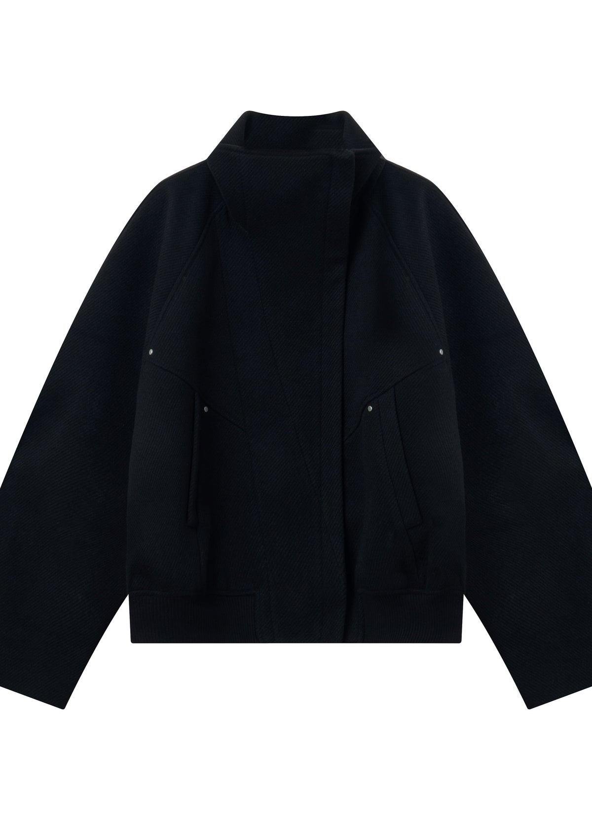 25FW DECONSTRUCT SLANT WOOL COAT