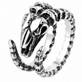 Animal Head Skeleton Ram Ring – Stainless Steel