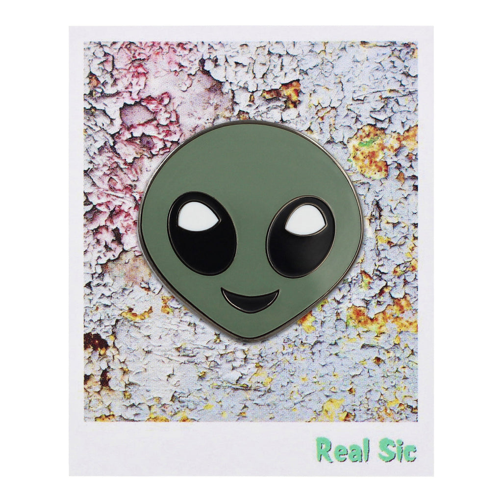 Alien Emoji Pin – Outer Space Extra Terrestrial Enamel Pin