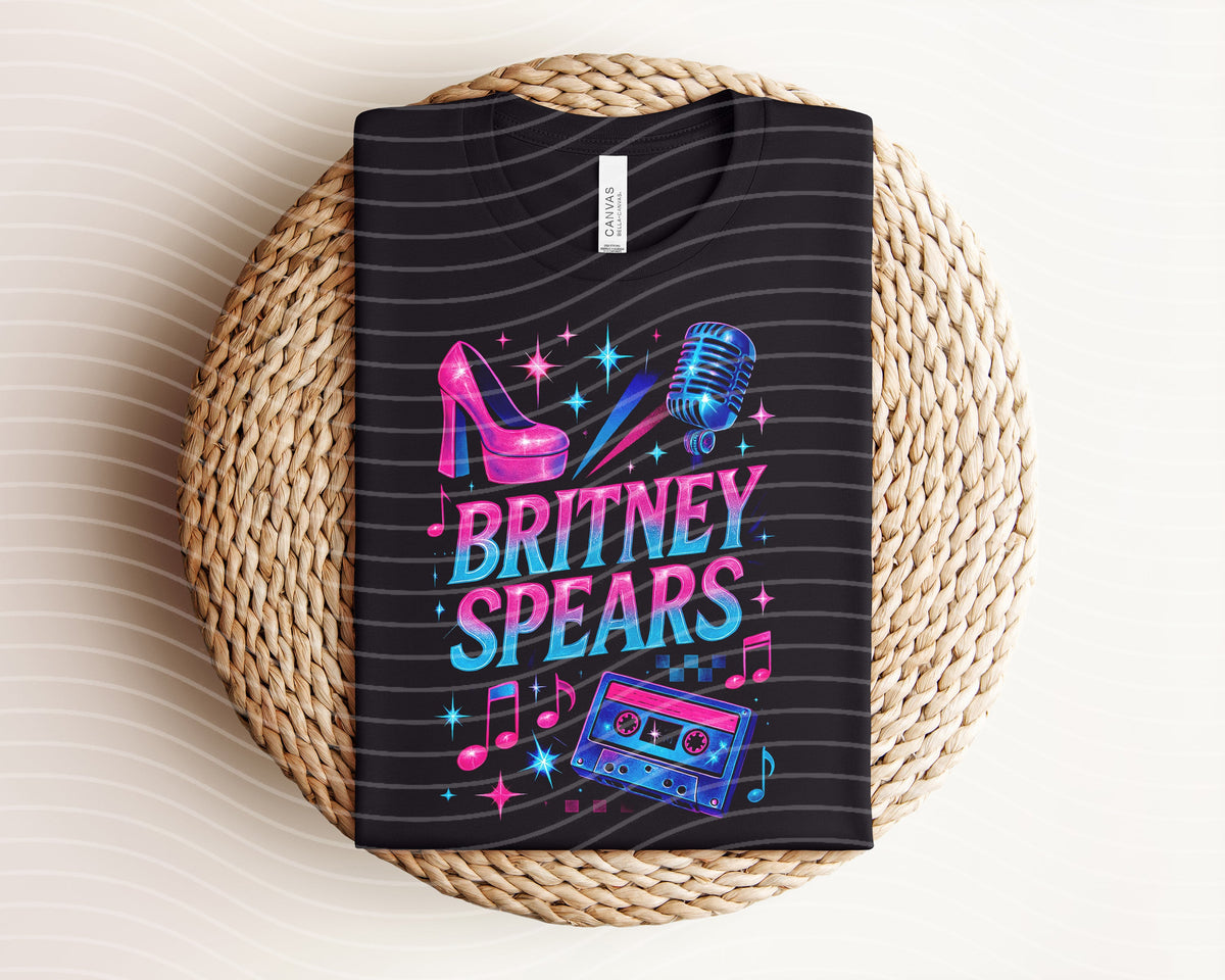 Britney Spears Neon Graphic Tee