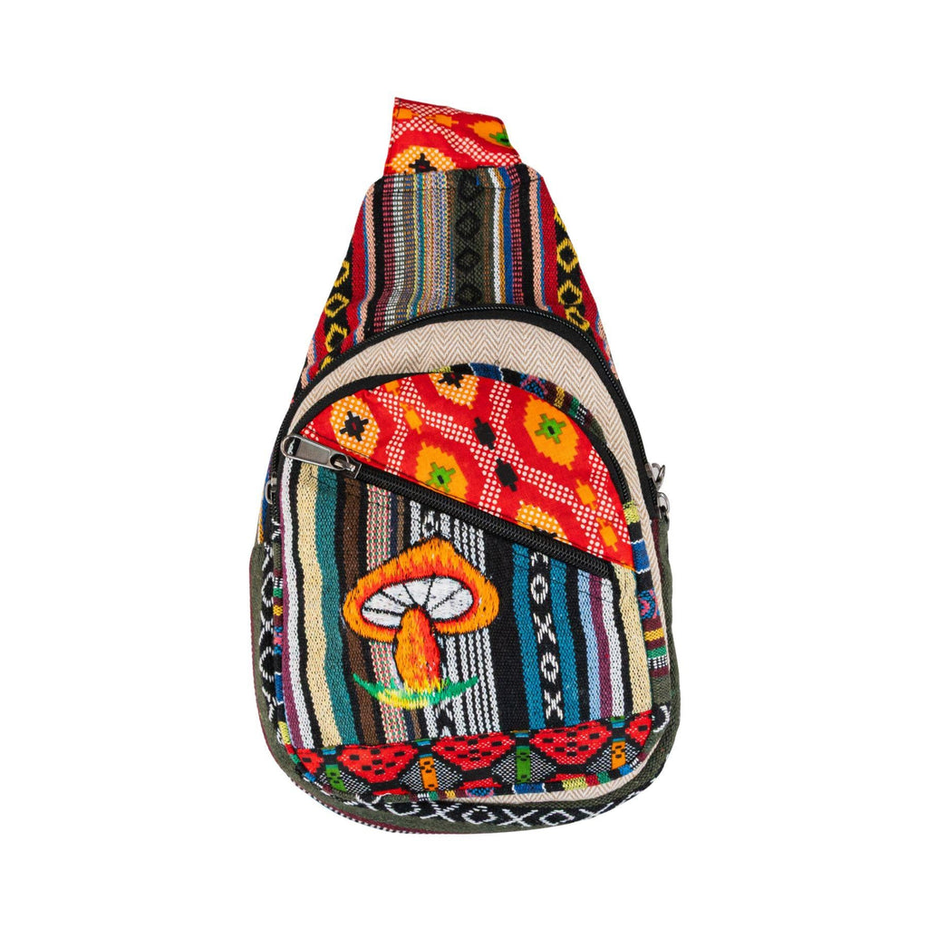 ThreadHeads Mushroom Patchwork Sling Bag