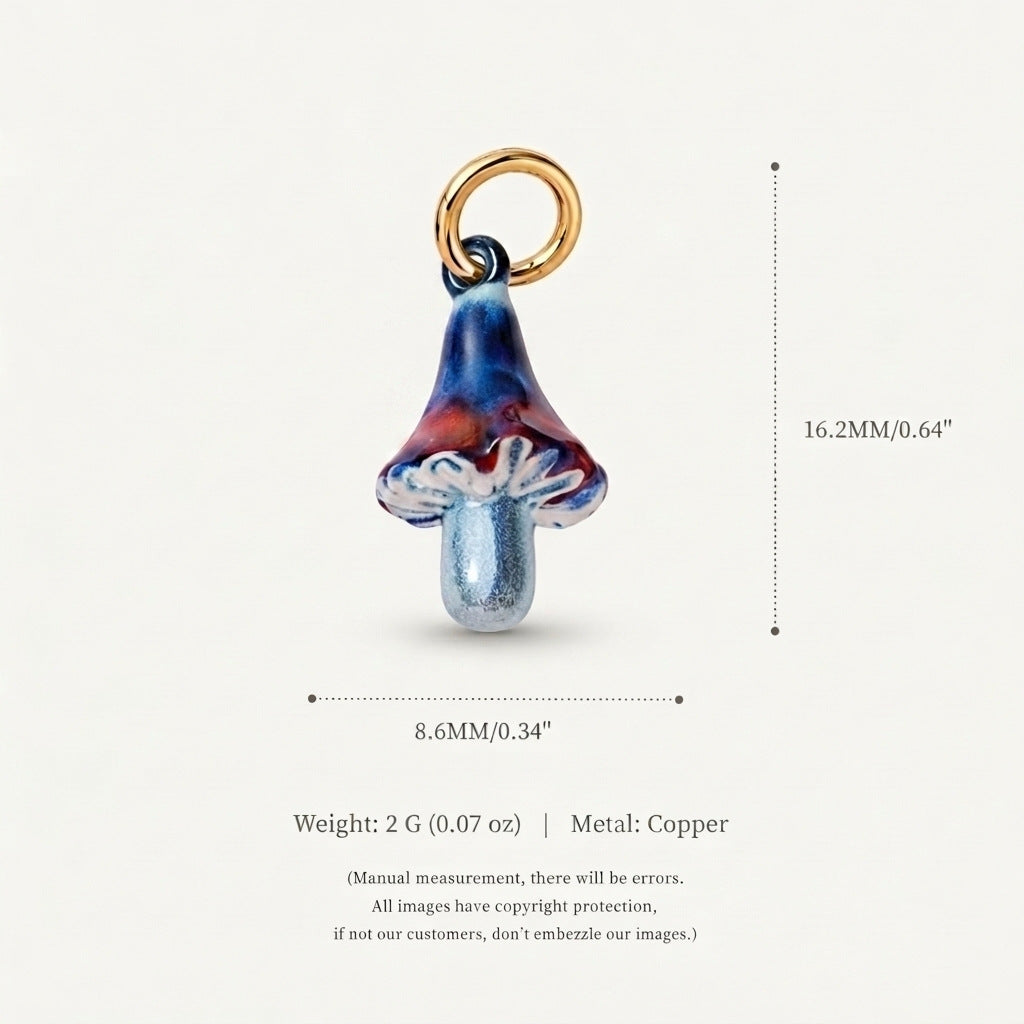Fashionable Colorful Mushroom Pendant Accessory