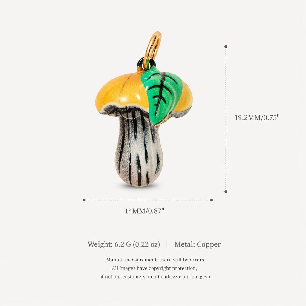 Fashionable Colorful Mushroom Pendant Accessory