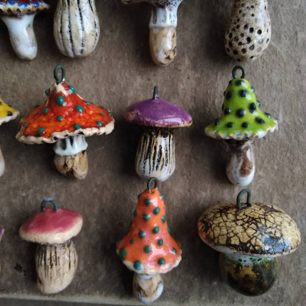 Fashionable Colorful Mushroom Pendant Accessory