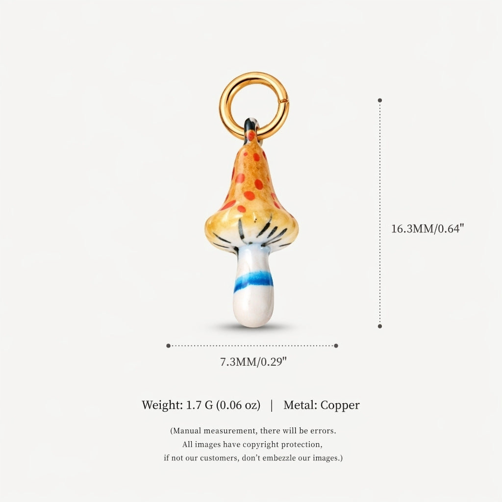 Fashionable Colorful Mushroom Pendant Accessory